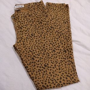 Jalate Leopard Print Skinny Jeans